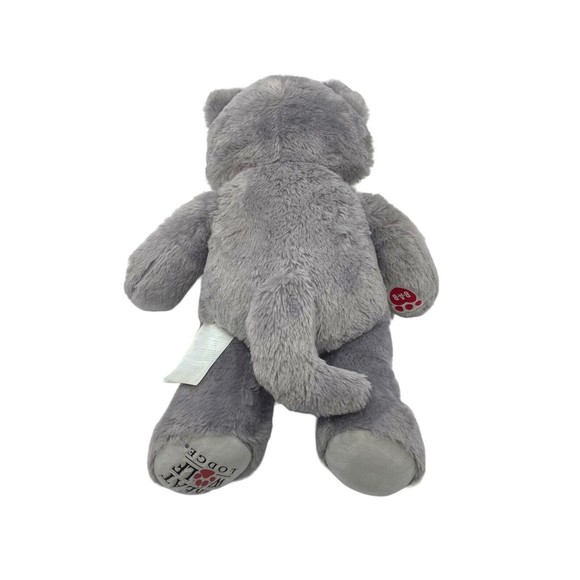 Build A Bear Great Wolf Lodge Wiley the Wolf BAB 16” Plush Stuffed Toy Blue Eyes - Picture 4 of 13